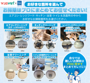 春に向けてお掃除のご予約承ります！のチラシ