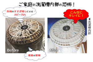 ご家庭の洗濯槽内部は見たことはありますか？のチラシ