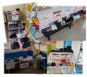 ファボーレ店「リサイクルキャンペーン」のリユーススニーカー販売中のチラシ